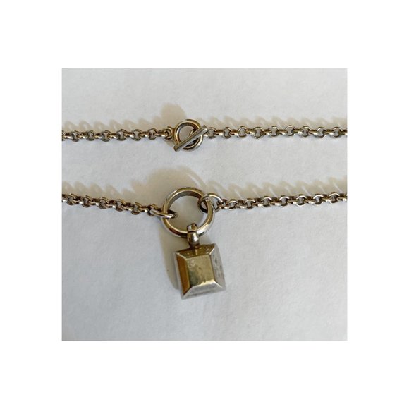 Princess Cut Purple Crystal Necklace - Picture 4 of 4